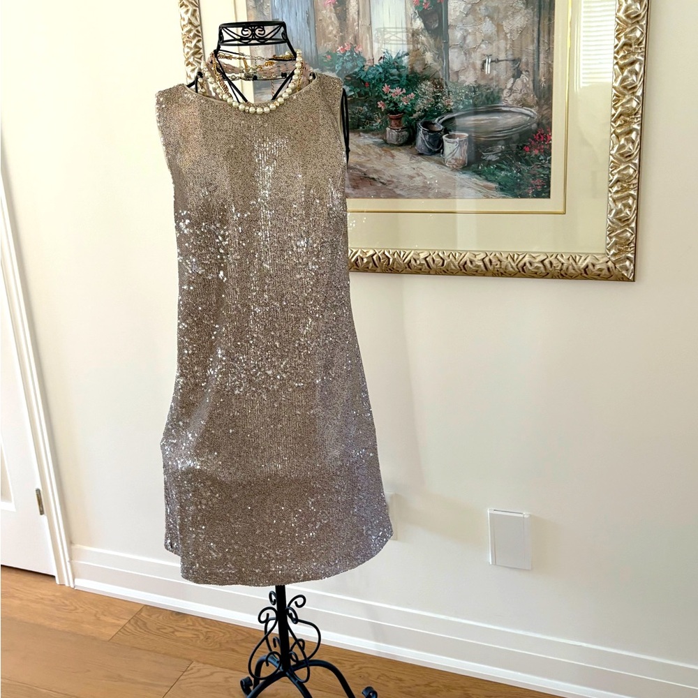 Betsey Johnson Glittering Silver Dress